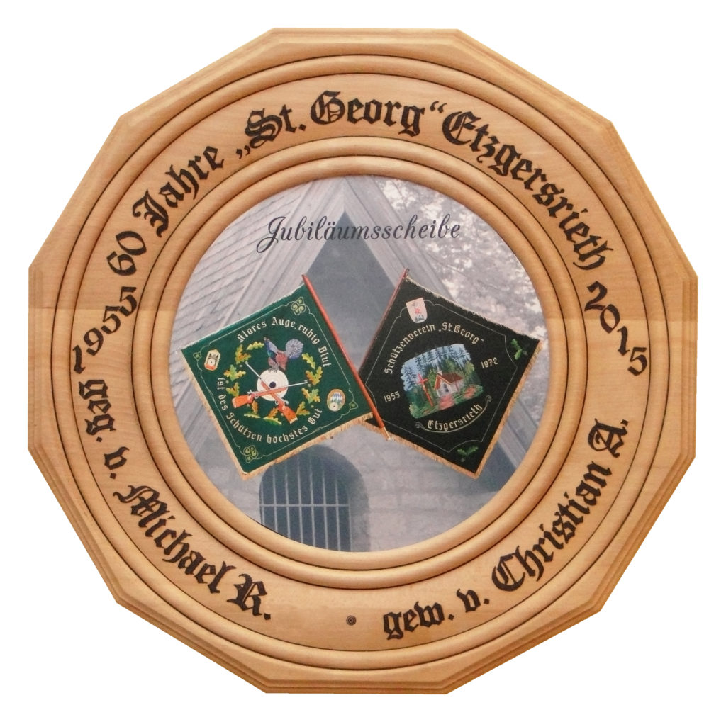 Schützenscheibe von St. Georg – Eine Hommage an 60 Jahre Tradition und Brüderschaft