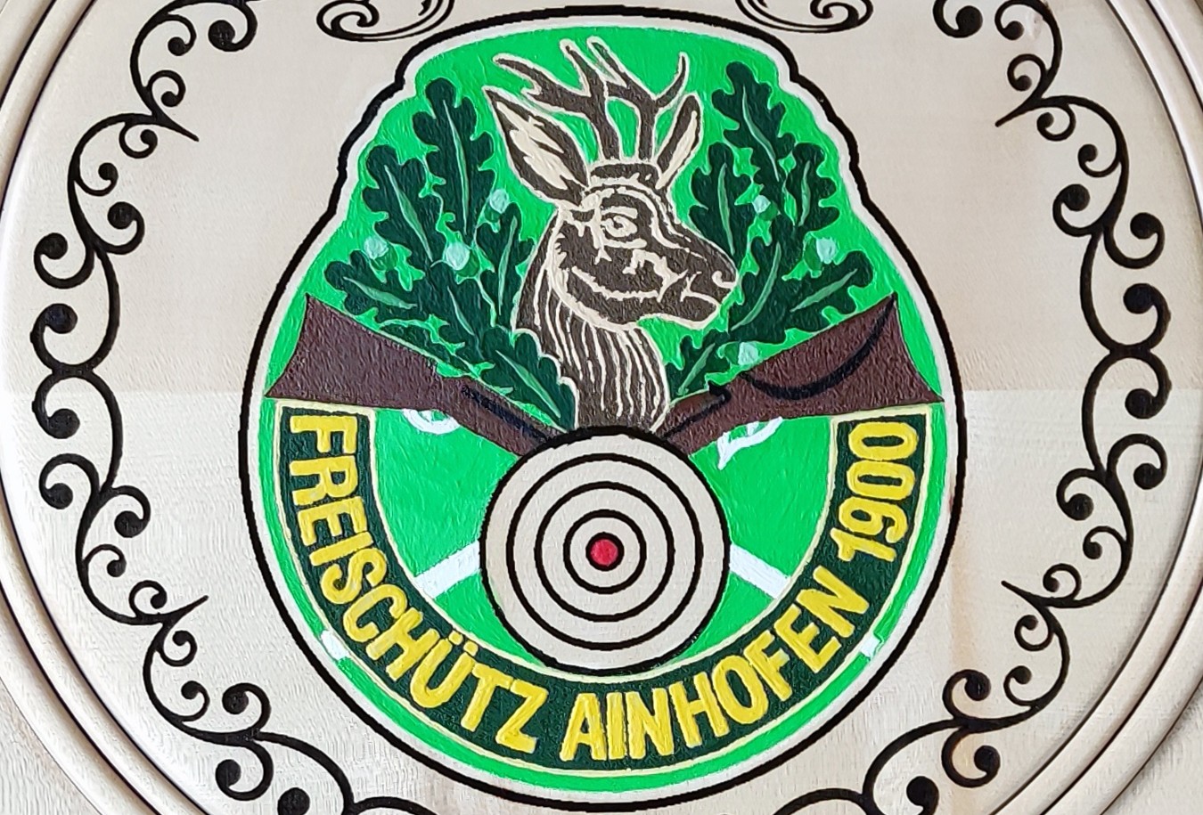 Wappen_farbig 125 Jahre Freischütz Ainhofen